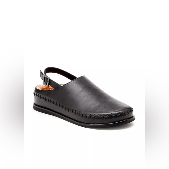 ▪️NIB Kelsi Dagger Brooklyn Freddie Black Shearling Slingback Clogs - Picture 13 of 13